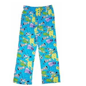Sesame Street Lounge Pants Men's 2XL Blue Knit Pajama Sleep Pants NWT
